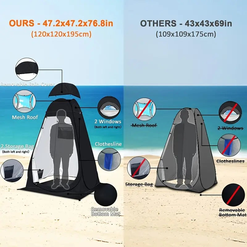 Compare other tents to this beach popup tent.