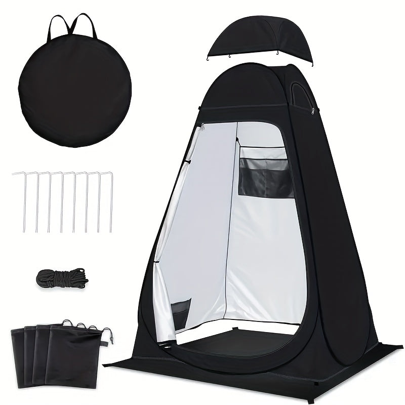 Tent comes with rope and stakes and carrying case.