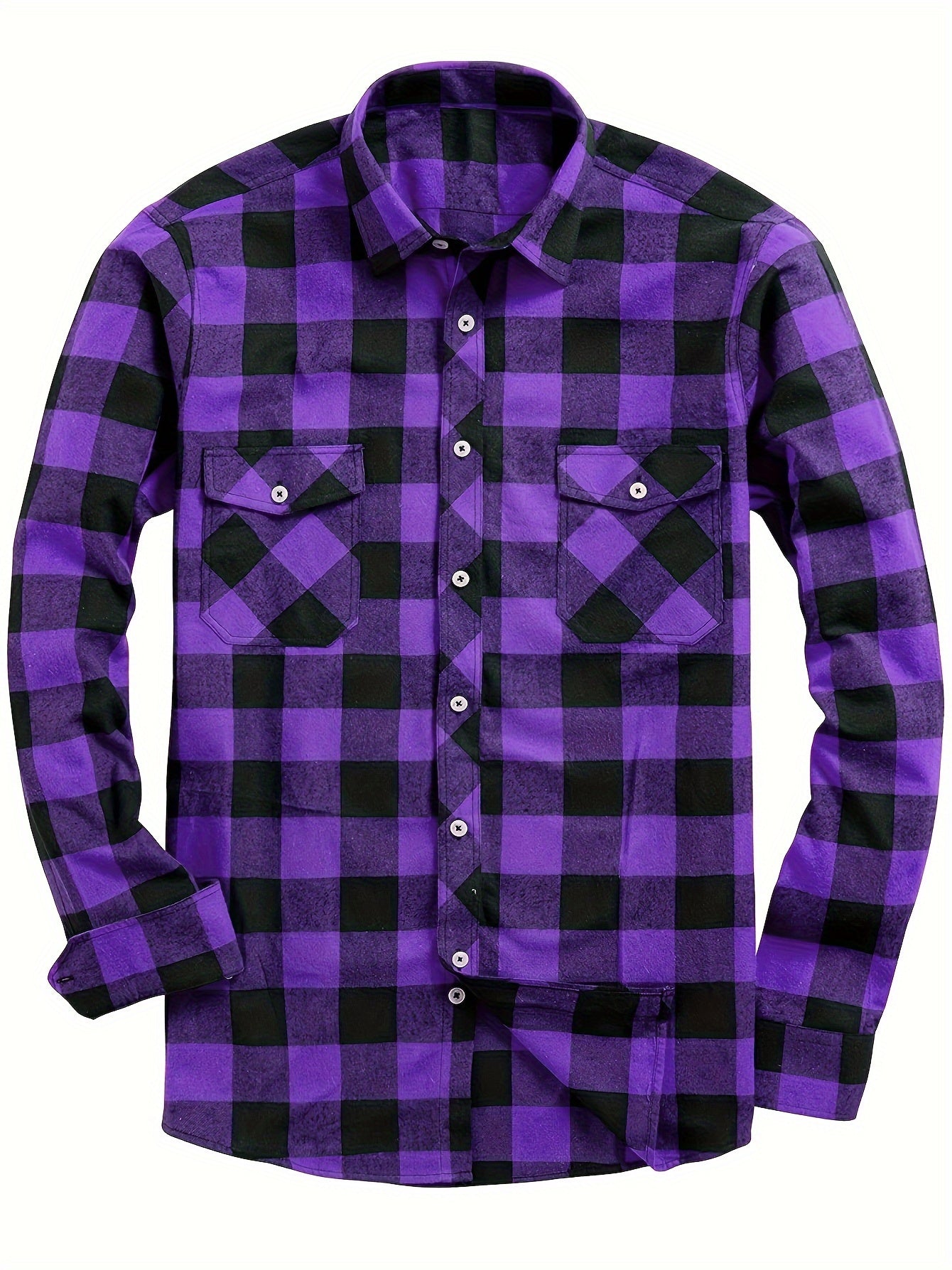 Men's and Women's Plaid Flannel Long Sleeve Shirt with Inner Lining 3 for 1 Deal