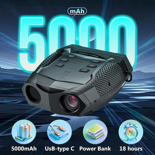 Black electronic device with 5000mAh label on a dark background