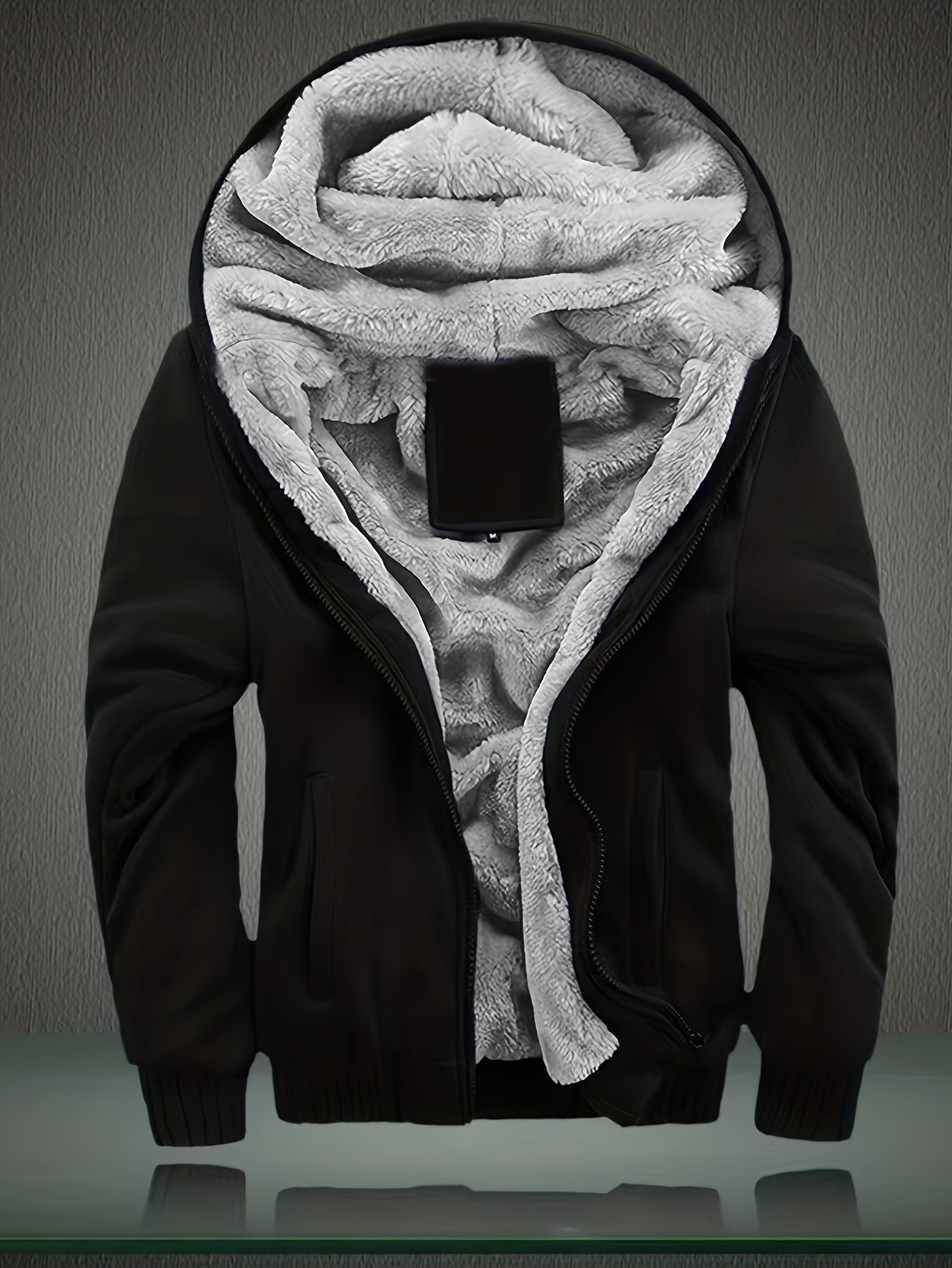 Winter Fleece Hoodie Zip Jacket