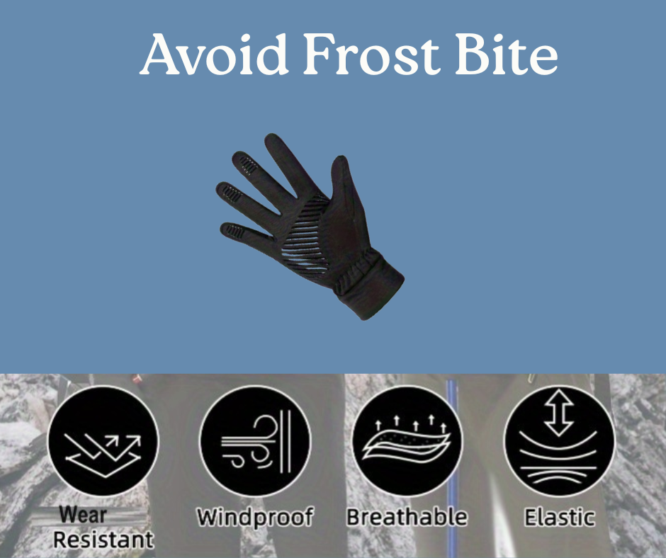 Unisex Warming Touch Screen Gloves - Battery Included