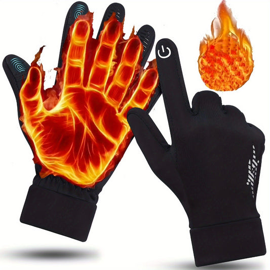 Black gloves with flame design on a white background