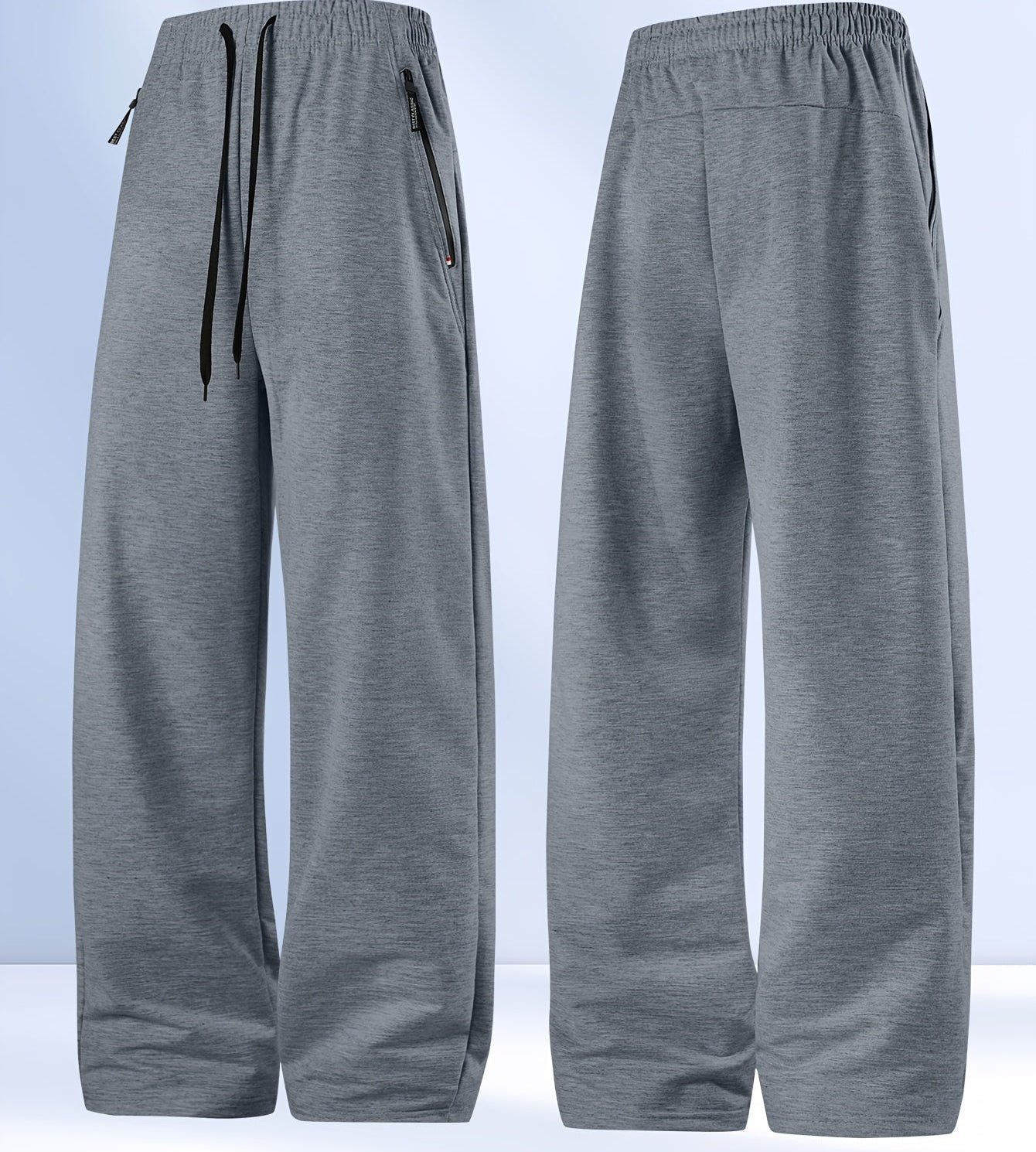 Polyester Joggers for Men Dark Grey. All Season.