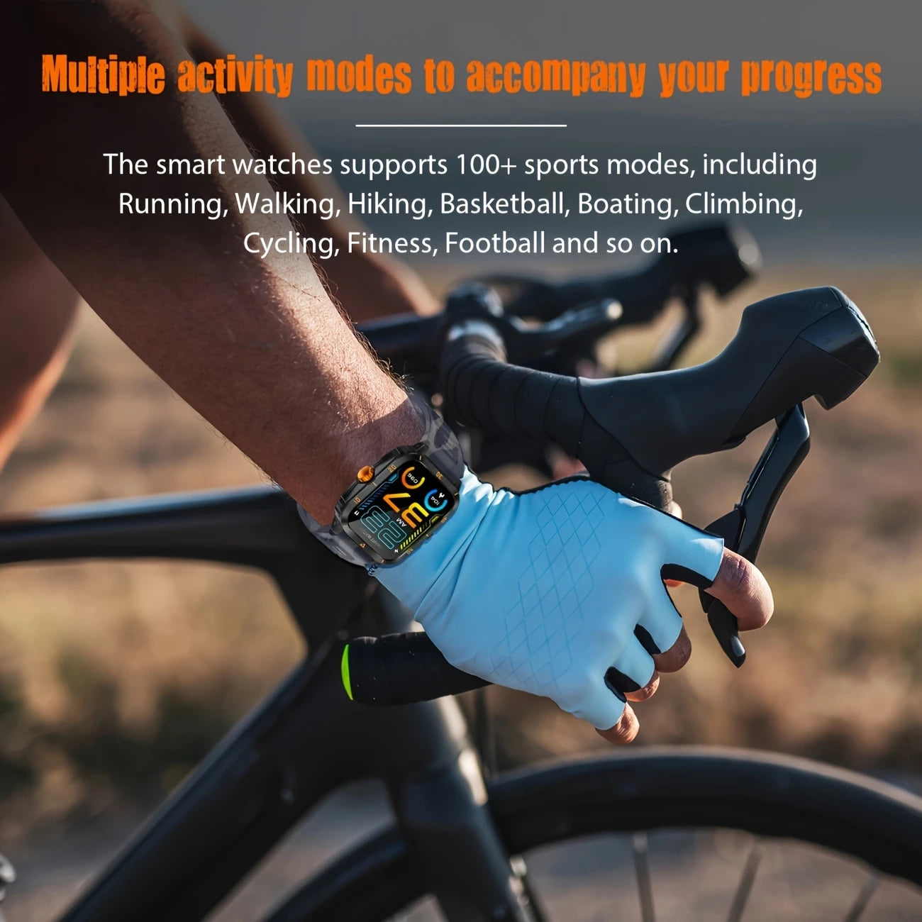 Support running, hiking,  biking, climbing.
