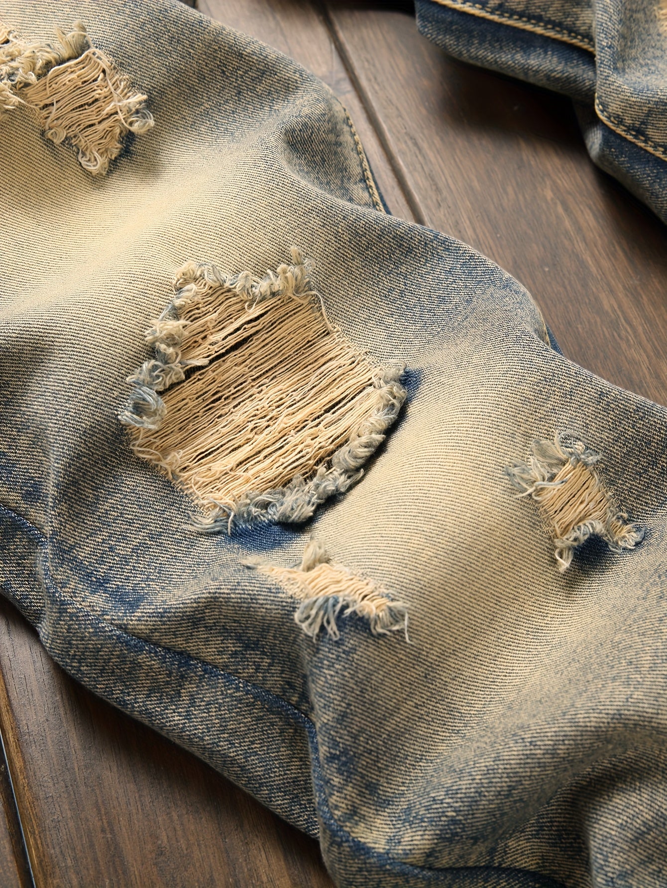 Men's Jeans Retro Nostalgic Golden Slim Straight Leg