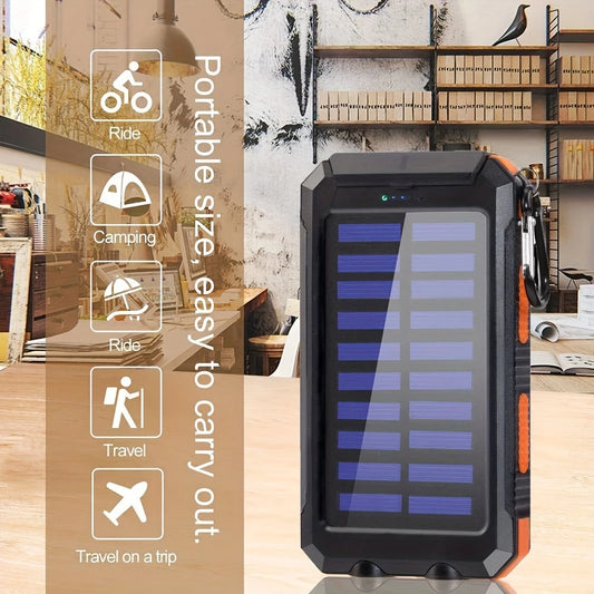 Charge while you ride, camp, and travel. outdoor solar battery pack